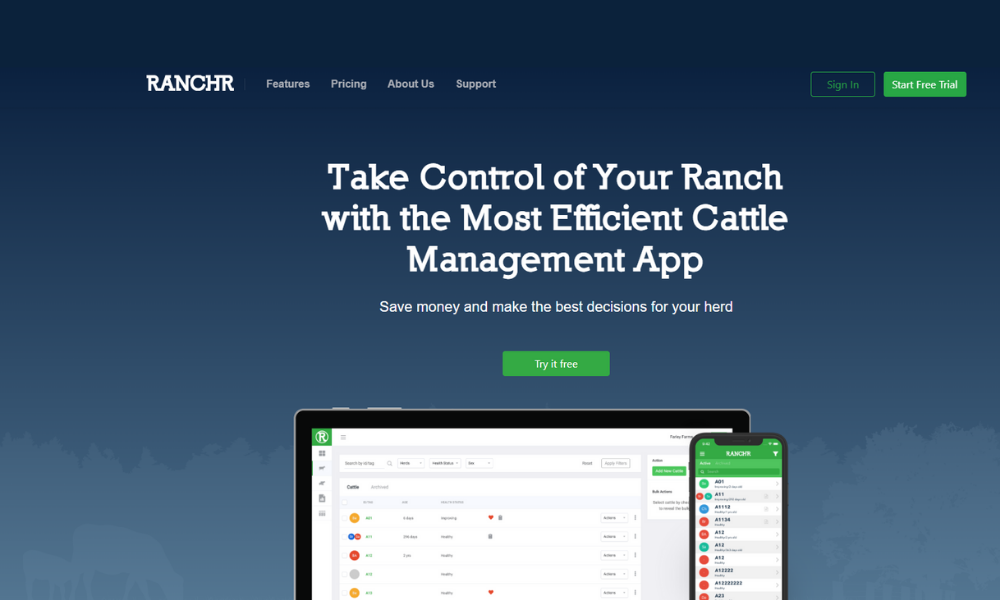 RANCHr Cattle Records and Ranch Management App